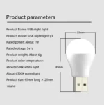 3/2/1PCS Mini USB Plug Lamp Computer Mobile Power Charging USB Small LED Night Light Eye Protection Light 5V 1A USB Gadgets - Image 6