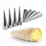 6/12/24pcs Kitchen Stainless Steel Baking Cones Horn Pastry Roll Cake Mold Spiral Baked Croissants Tubes Cookie Dessert Tool ZXH - Image 3