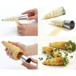 6/12/24pcs Kitchen Stainless Steel Baking Cones Horn Pastry Roll Cake Mold Spiral Baked Croissants Tubes Cookie Dessert Tool ZXH - Image 5