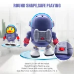 Baby Duck Toy Musical Interactive Toy Electric with Lights and Sounds Dancing Robot Space Elements for Infants Babies Kids Gifts - Image 4