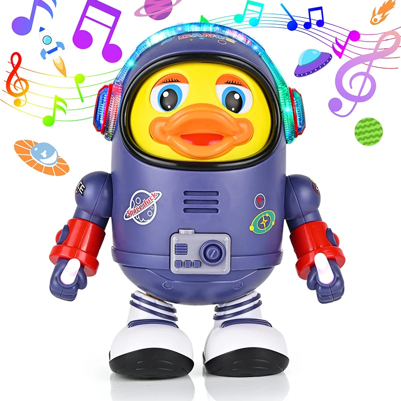 Baby-Duck-Toy-Musical-Interactive-Toy-Electric-with-Lights-and-Sounds-Dancing-Robot-Space-Elements-for.webp Baby Duck Toy Musical Interactive Toy Electric with Lights and Sounds Dancing Robot Space Elements for Infants Babies Kids Gifts - Image 1