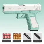 Glock Toy Pistol Soft Bullet Toy Guns M1911 Shell Ejected Foam Darts Blaster Manual Airsoft Weapon with Silencer For Kids Adults - Image 4