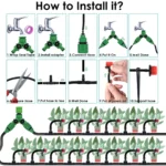 KESLA Garden Drip Irrigation Automatic Watering System Kit 1/4'' Nozzles for Bonsai Pot Plant Lawn Flower Vegetable Greenhouse - Image 6