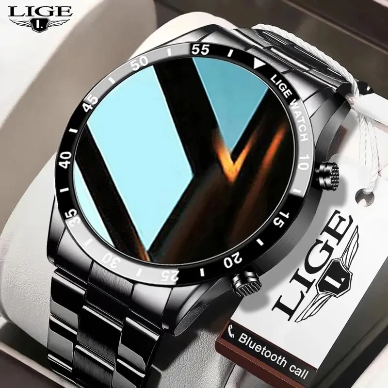LIGE-2024-Smart-Watch-Men-Full-Circle-Touch-Screen-Bluetooth-Call-Men-Smartwatch-Waterproof-Sport-Activity.webp LIGE 2024 Smart Watch Men Full Circle Touch Screen Bluetooth Call Men Smartwatch Waterproof Sport Activity Fitness Watch Box - Image 1