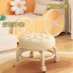 Relaxing Swivel Dining Chairs Mobile Portable Camping Nordic Living Room Chairs Low Desk Silla Plegable Home Furniture LJ50DC - Image 4