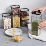 Sealed plastic food storage box cereal candy Dried jars with lid fridge storageTank containers household items kitchen organizer - Image 4