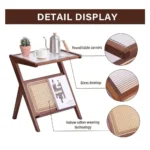 Small Tea Table Cabinet Room Mobile Side Coffee Table Living Room Household Tea Cup Set Brewing Furniture Simple Modern - Image 5